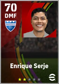 Enrique Serje eFootball 2026 player card — 70 OVR DMF