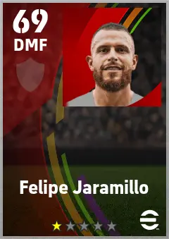 Felipe Jaramillo eFootball 2026 player card — 69 OVR DMF