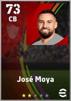 Jose Moya eFootball 2026 player card — 73 OVR CB