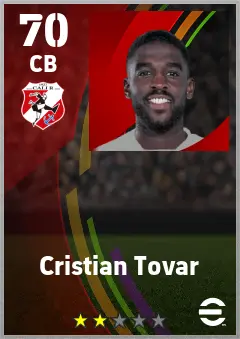 Cristian Tovar eFootball 2026 player card — 70 OVR CB