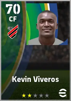 Kevin Viveros eFootball 2026 player card — 70 OVR CF