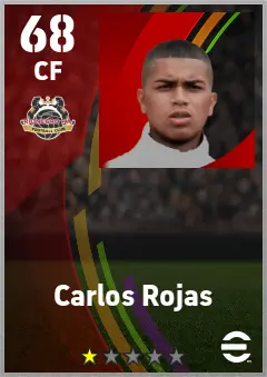 Carlos Rojas eFootball 2026 player card — 68 OVR CF