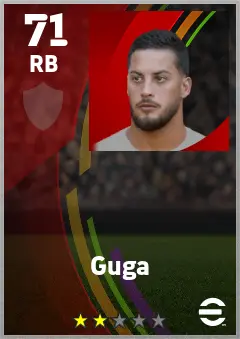 Guga eFootball 2026 player card — 71 OVR RB