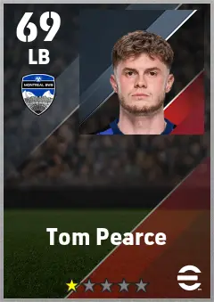 Tom Pearce eFootball 2026 player card — 69 OVR LB