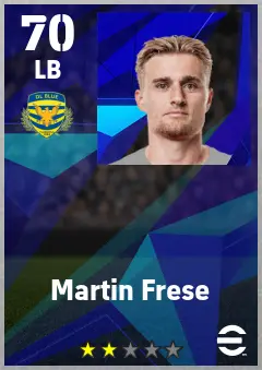 Martin Frese eFootball 2026 player card — 70 OVR LB