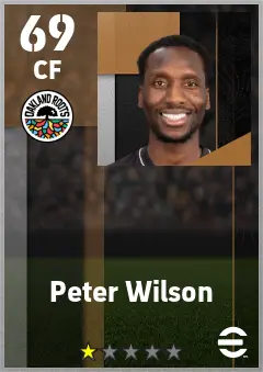 Peter Wilson eFootball 2026 player card — 69 OVR CF