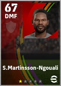 S.Martinsson-Ngouali eFootball 2026 player card — 67 OVR DMF
