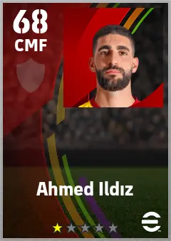 Ahmed Ildiz eFootball 2026 player card — 68 OVR CMF