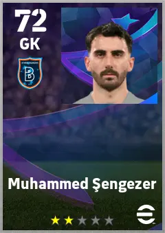 Muhammed Sengezer eFootball 2026 player card — 72 OVR GK