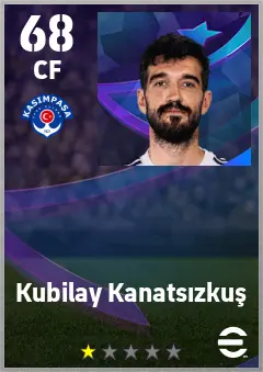 Kubilay Kanatsizkus eFootball 2026 player card — 68 OVR CF