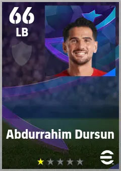 Abdurrahim Dursun eFootball 2026 player card — 66 OVR LB