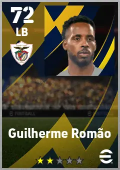 Guilherme Romao eFootball 2026 player card — 72 OVR LB