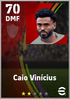 Caio Vinicius eFootball 2026 player card — 70 OVR DMF