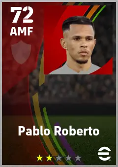 Pablo Roberto eFootball 2026 player card — 72 OVR AMF