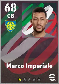 Marco Imperiale eFootball 2026 player card — 68 OVR CB