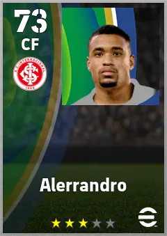 Alerrandro eFootball 2026 player card — 73 OVR CF