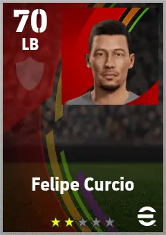 Felipe Curcio eFootball 2026 player card — 70 OVR LB