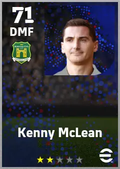 Kenny McLean eFootball 2026 player card — 71 OVR DMF