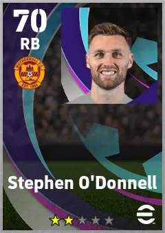 Stephen O Donnell eFootball 2026 player card — 70 OVR RB