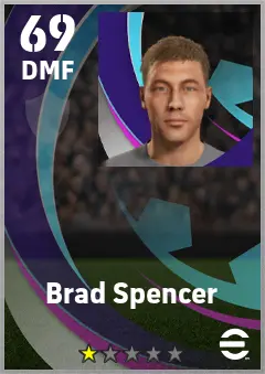 Brad Spencer eFootball 2026 player card — 69 OVR DMF