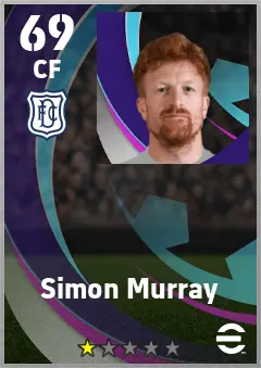 Simon Murray eFootball 2026 player card — 69 OVR CF