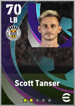 Scott Tanser eFootball 2026 player card — 70 OVR LB