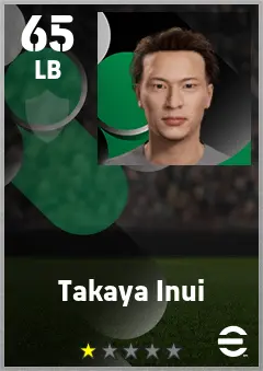 Takaya Inui eFootball 2026 player card — 65 OVR LB