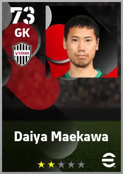 Daiya Maekawa eFootball 2026 player card — 73 OVR GK