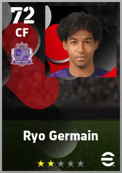 Ryo Germain eFootball 2026 player card — 72 OVR CF
