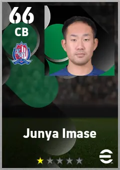 Junya Imase eFootball 2026 player card — 66 OVR CB