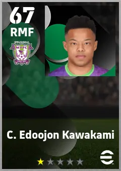 C. Edoojon Kawakami eFootball 2026 player card — 67 OVR RMF