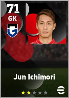 Jun Ichimori eFootball 2026 player card — 71 OVR GK