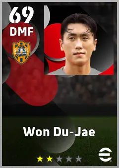 Won Du-Jae eFootball 2026 player card, 69 OVR DMF