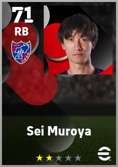 Sei Muroya eFootball 2026 player card — 71 OVR RB