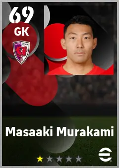 Masaaki Murakami eFootball 2026 player card — 69 OVR GK