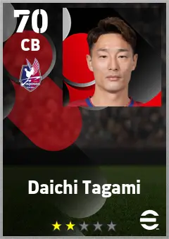 Daichi Tagami eFootball 2026 player card — 70 OVR CB