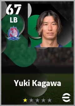Yuki Kagawa eFootball 2026 player card — 67 OVR LB