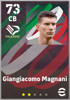 Giangiacomo Magnani eFootball 2026 player card — 73 OVR CB
