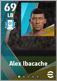Alex Ibacache eFootball 2026 player card — 69 OVR LB