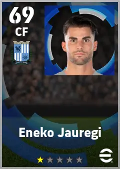 Eneko Jauregi eFootball 2026 player card — 69 OVR CF