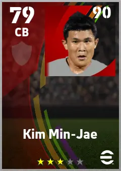 Kim Min-Jae eFootball 2026 player card — 79 OVR CB