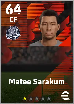 Matee Sarakum eFootball 2026 player card — 64 OVR CF