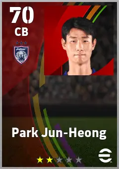 Park Jun-Heong eFootball 2026 player card — 70 OVR CB