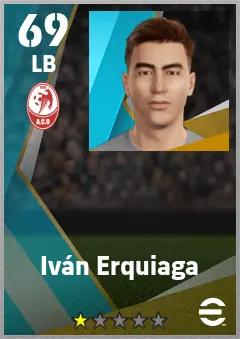 Ivan Erquiaga eFootball 2026 player card — 69 OVR LB