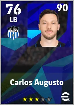 Carlos Augusto eFootball 2026 player card — 76 OVR LB