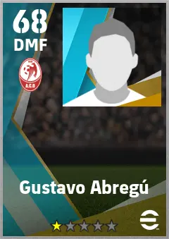 Gustavo Abregu eFootball 2026 player card — 68 OVR DMF