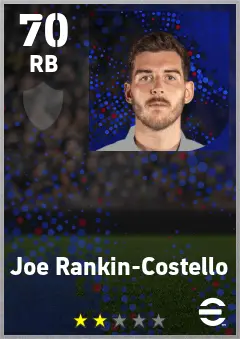 Joe Rankin-Costello eFootball 2026 player card — 70 OVR RB