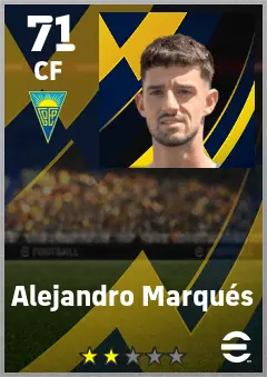Alejandro Marques eFootball 2026 player card — 71 OVR CF