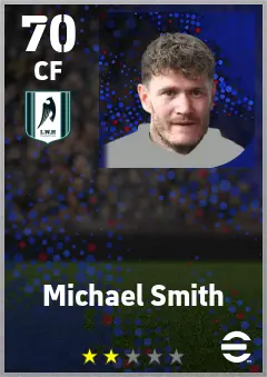 Michael Smith eFootball 2026 player card — 70 OVR CF
