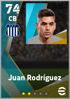 Juan Rodriguez eFootball 2026 player card — 74 OVR CB